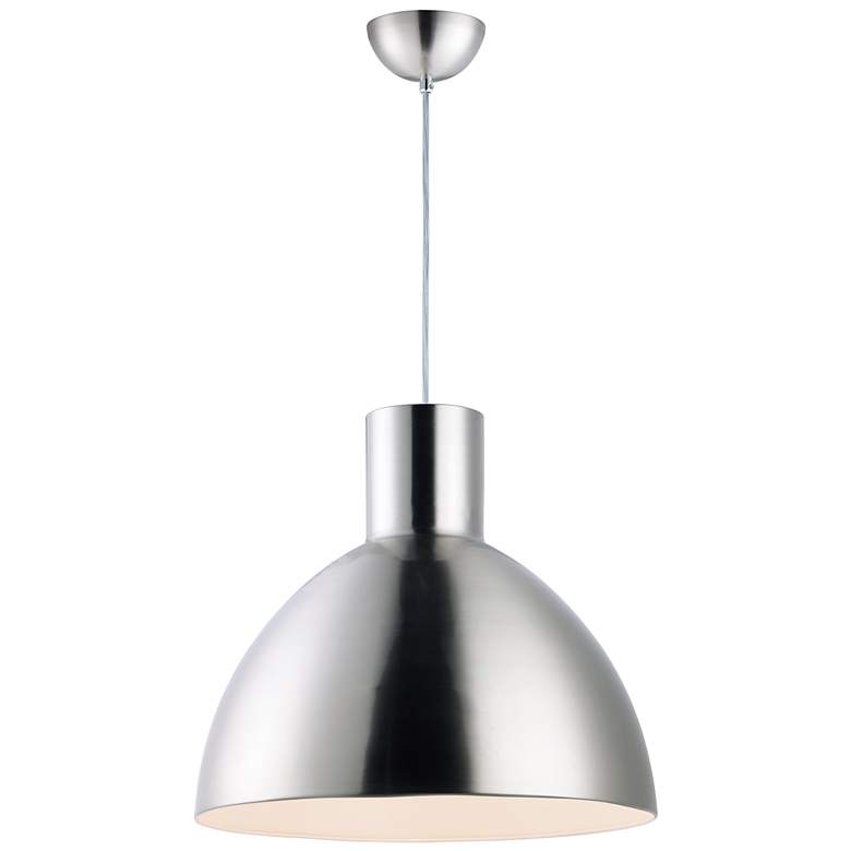 Image 2 Maxim Cora 19 3/4" Wide Satin Nickel Pendant Light