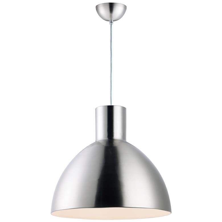 Image 2 Maxim Cora 19 3/4 inch Wide Satin Nickel Pendant Light