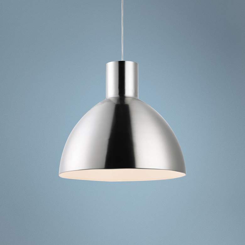 Image 1 Maxim Cora 19 3/4 inch Wide Satin Nickel Pendant Light