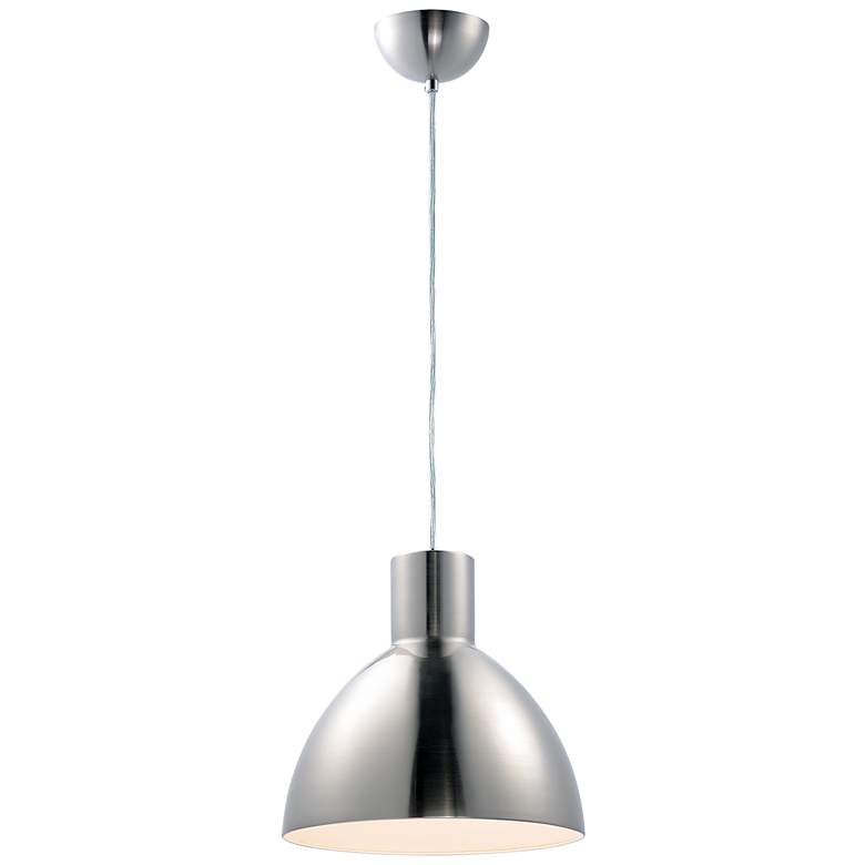 Image 2 Maxim Cora 6" Wide Satin Nickel Mini Pendant