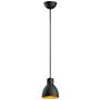 Thumbnail2 of Maxim Cora 7" Wide Black and Gold Modern Dome Mini Pendant