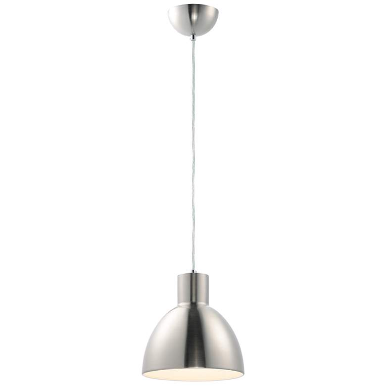 Image 1 Maxim Cora 8 3/4" Wide Satin Nickel Mini Pendant
