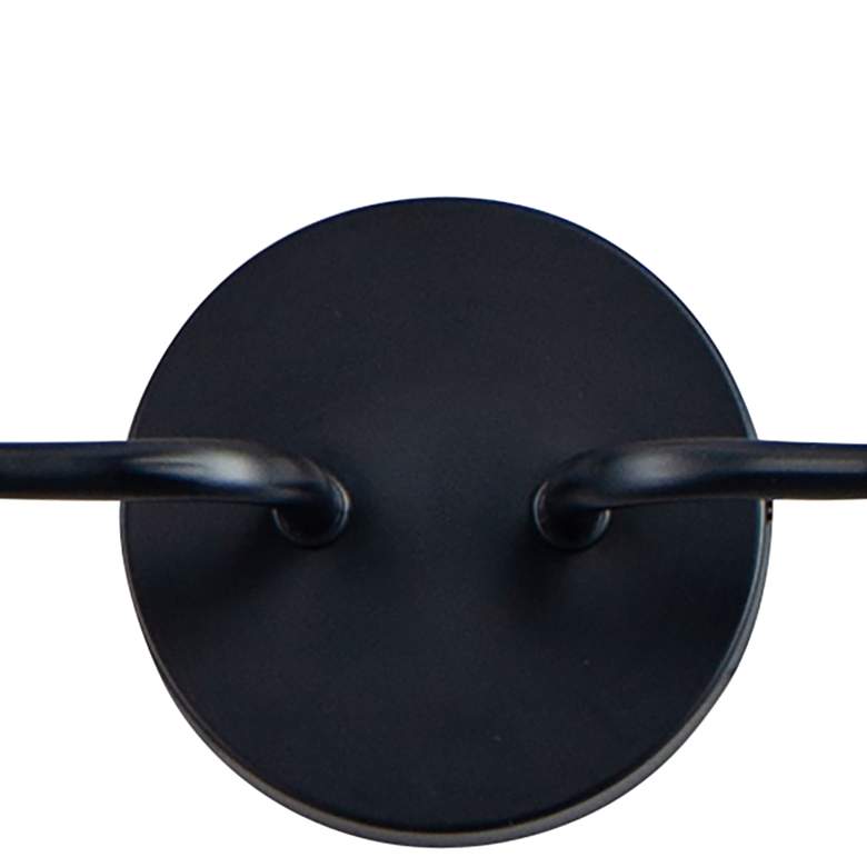 Image 4 Maxim Coraline 10 1/2 inch High Black 2-Light Wall Sconce more views