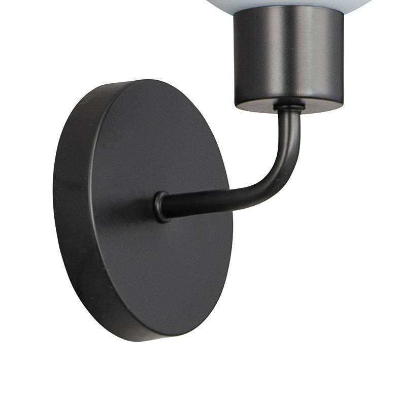Image 4 Maxim Coraline 10 1/2 inch High Black Wall Sconce more views