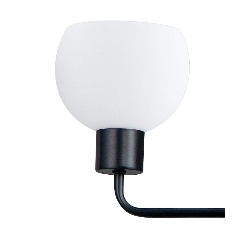 Image 3 Maxim Coraline 21 3/4" Wide Black 3-Light Bath Light more views