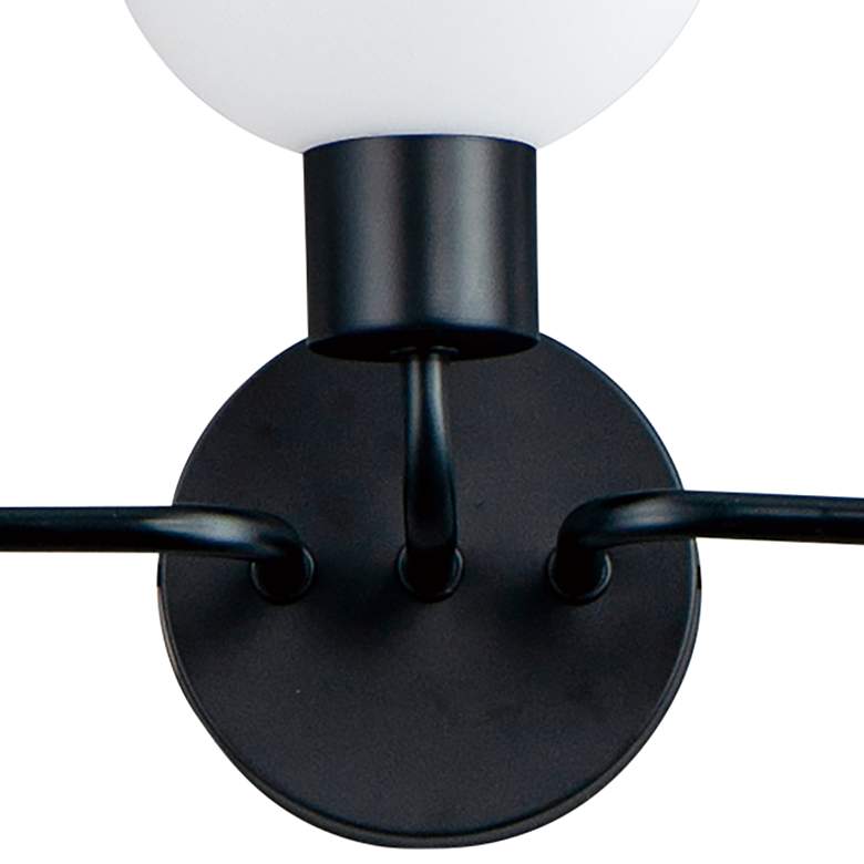 Image 4 Maxim Coraline 21 3/4" Wide Black 3-Light Bath Light more views