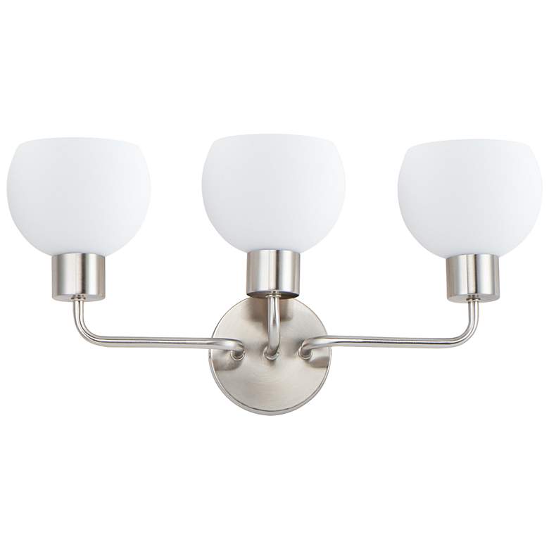 Image 2 Maxim Coraline 21 3/4" Wide Satin Nickel 3-Light Bath Light