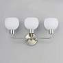 3_Maxim Coraline 21 3/4" Wide Satin Nickel 3-Light Bath Light more views