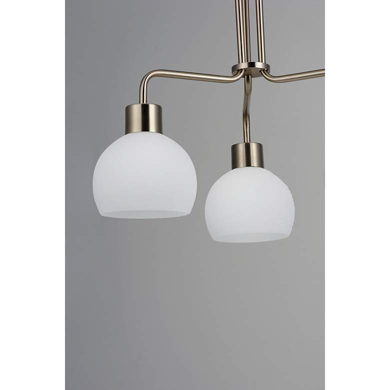 Image 6 Maxim Coraline 21" Wide Satin Nickel 3-Light Chandelier more views