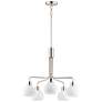 2_Maxim Coraline 26 3/4" Wide Satin Nickel 5-Light Chandelier