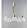 1_Maxim Coraline 26 3/4" Wide Satin Nickel 5-Light Chandelier