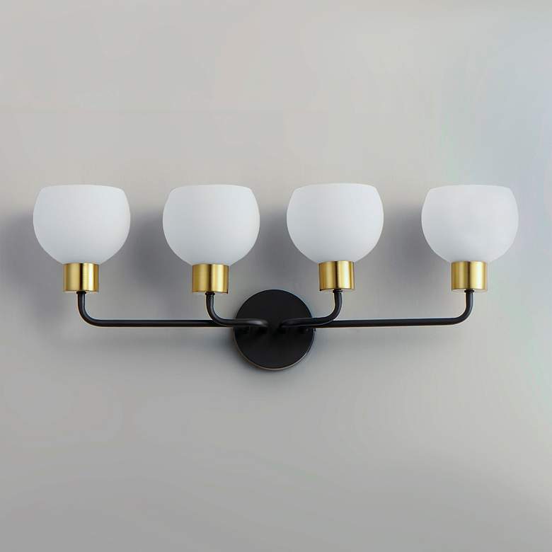 Image 4 Maxim Coraline 29 1/2" Wide Bronze Rupert 4-Light Bath Light more views