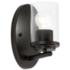 Maxim Corona 8 1/4" High Black Wall Sconce
