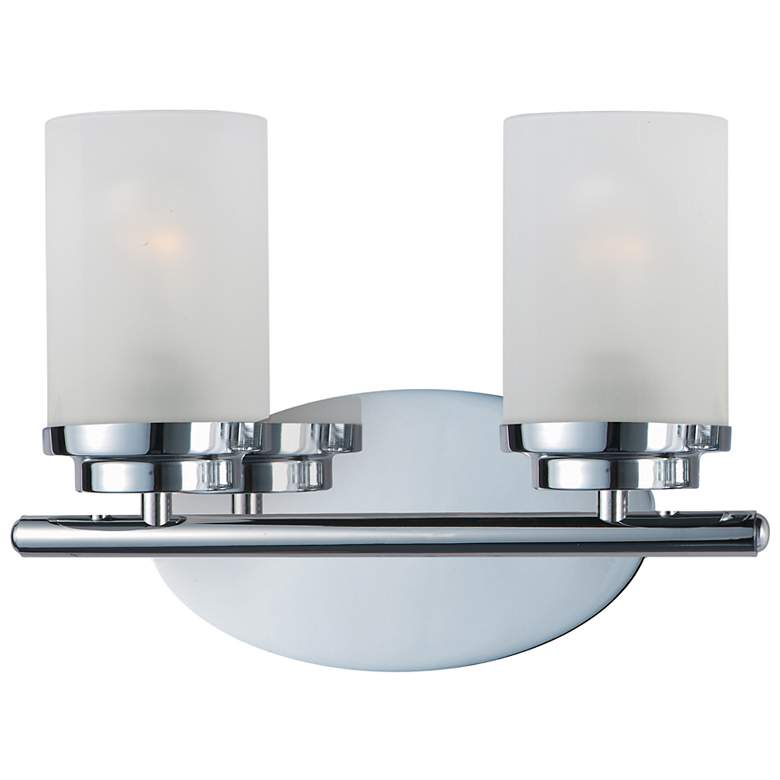 Image 1 Maxim Corona 9" High Polished Chrome 2-Light Wall Sconce