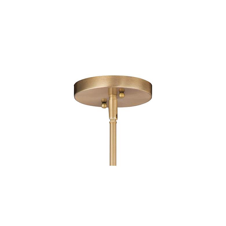 Image 4 Maxim Coronet 12" Wide Satin Brass White Globe Orb Modern Mini Pendant more views