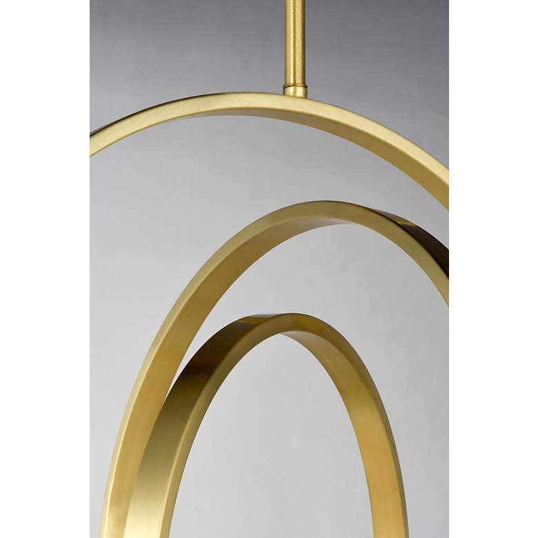 Image 6 Maxim Coronet 17 1/2" Wide Satin Brass Modern Orb Globe Pendant Light more views