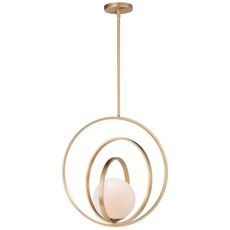 Image 2 Maxim Coronet 20 1/2" Wide Satin Brass Pendant Light