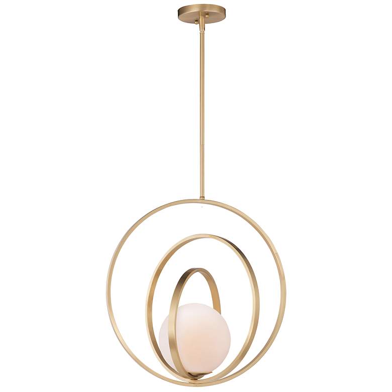 Image 2 Maxim Coronet 20 1/2 inch Wide Satin Brass Pendant Light