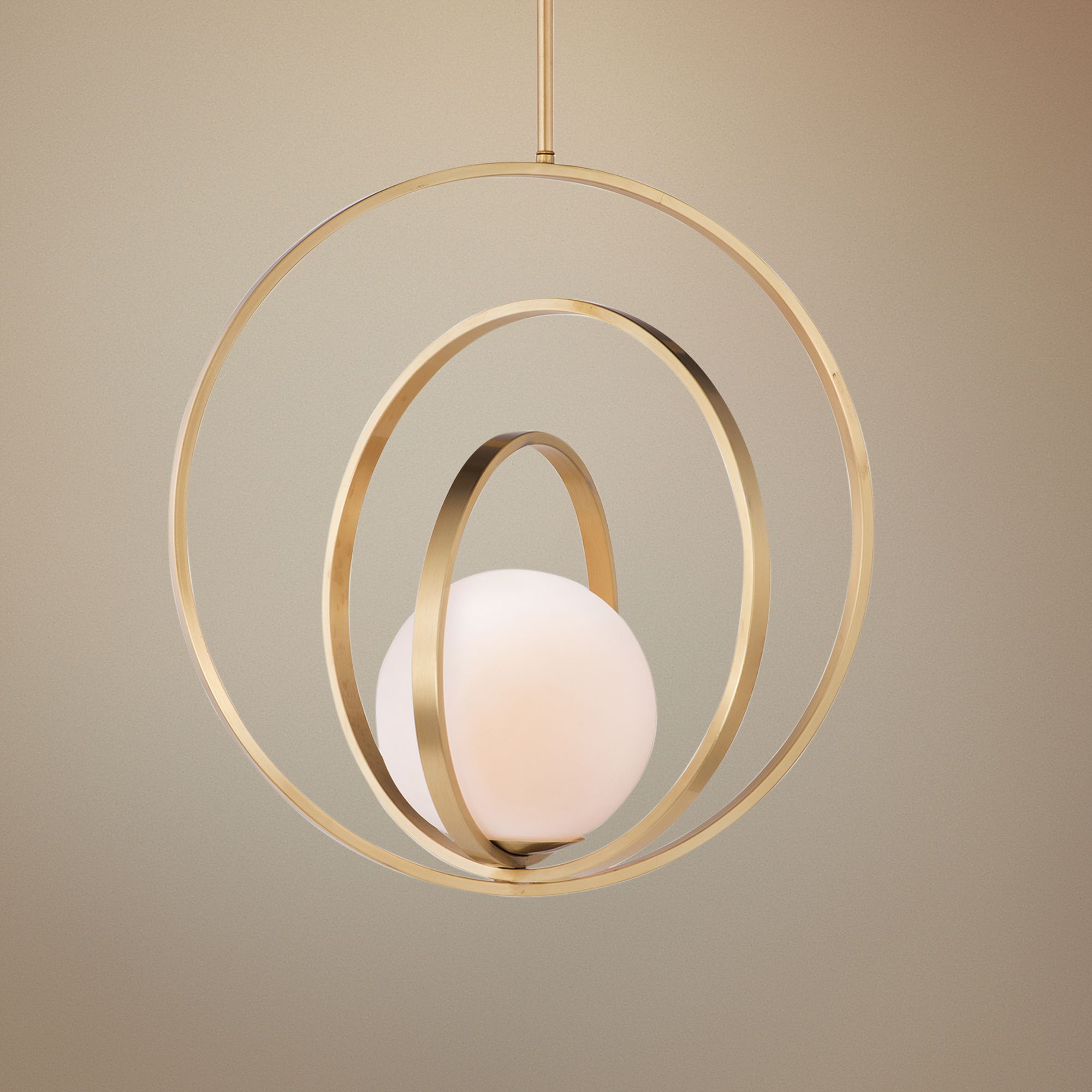 satin brass pendant