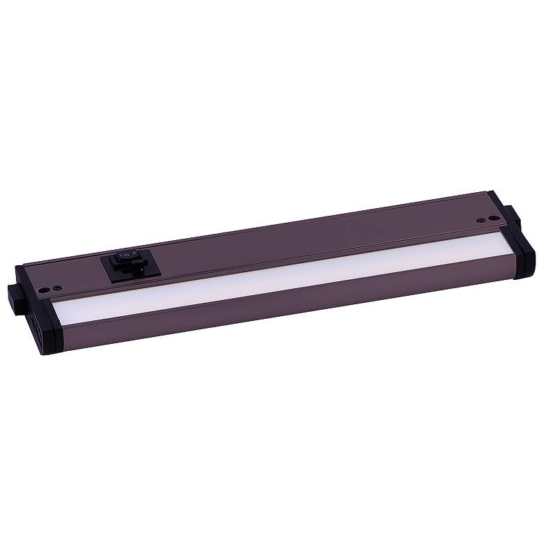 Image 1 Maxim CounterMax 5K 12" Wide Bronze LED Under Cabinet Light