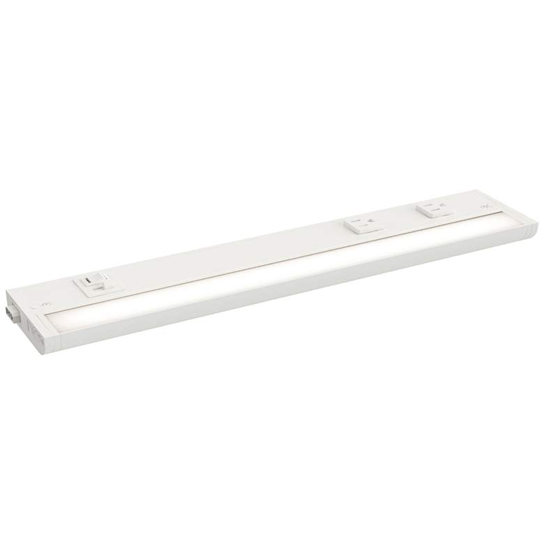 Image 1 Maxim CounterMax 5K 18" White LED Under Cabinet w 3 Prong