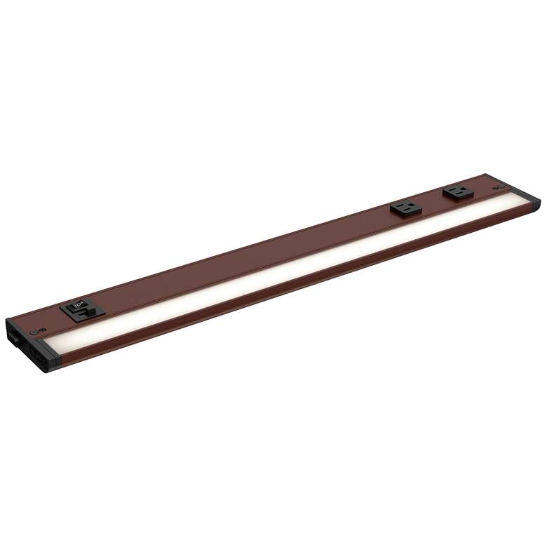 Image 1 Maxim CounterMax 5K 24" Bronze LED Under Cabinet w 3 Prong