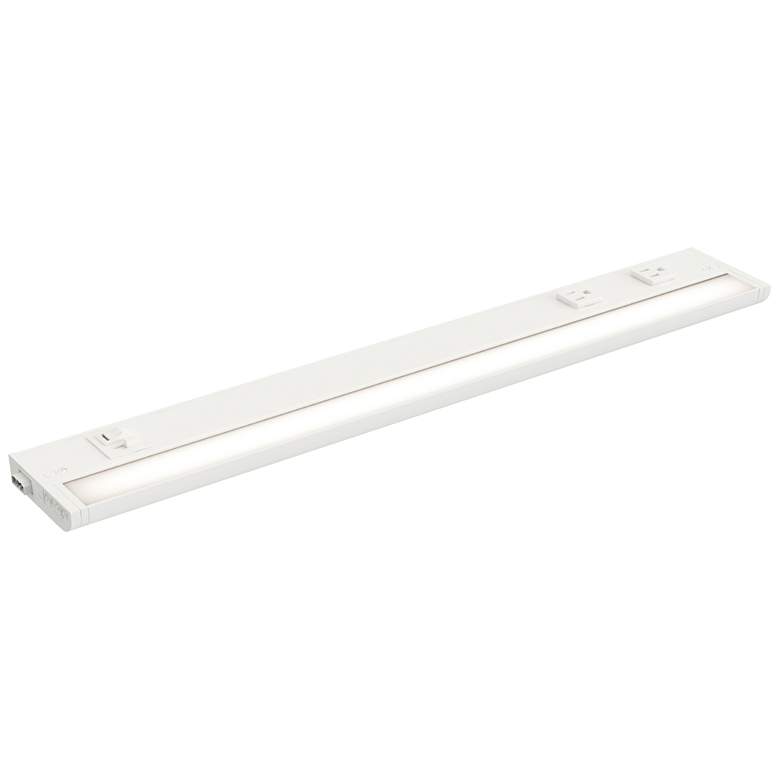 Image 1 Maxim CounterMax 5K 24" White LED Under Cabinet w 3 Prong