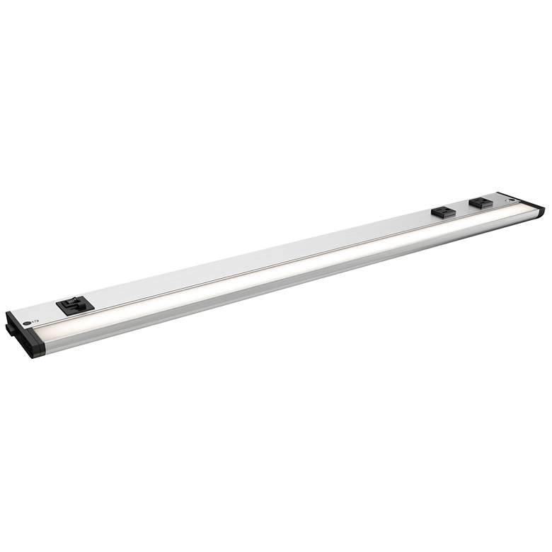 Image 1 Maxim CounterMax 5K 30" Satin Nickel LED Under Cabinet w 3 Prong