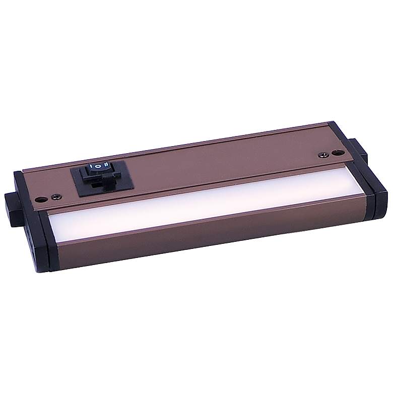 Image 1 Maxim CounterMax 5K 6" Wide Bronze LED Under Cabinet Light