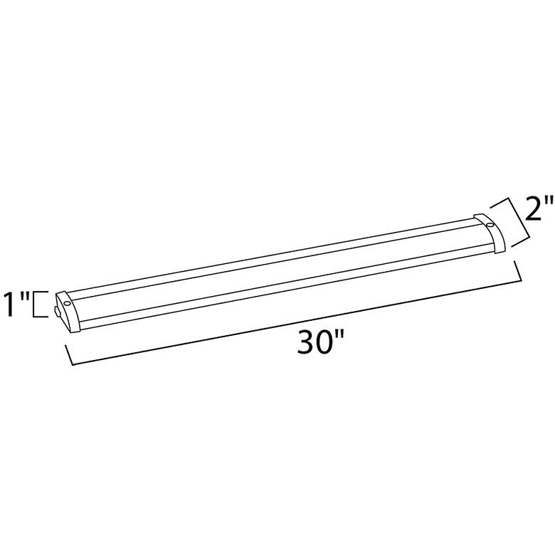 Image 2 Maxim CounterMax LO 30" Wide Bronze LED Under Cabinet Light more views