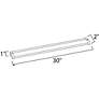 2_Maxim CounterMax LO 30" Wide Bronze LED Under Cabinet Light more views