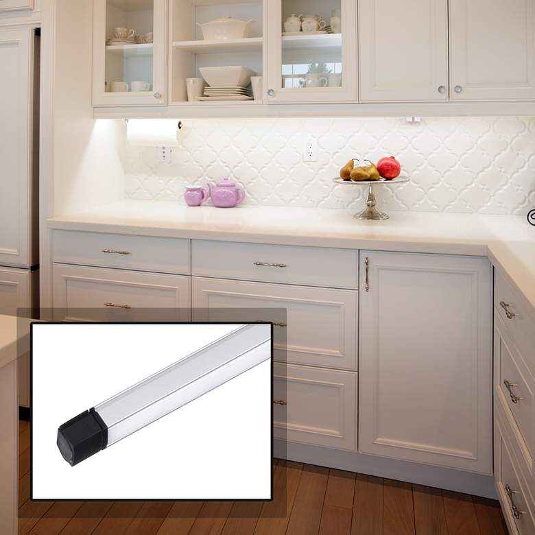 Image 1 Maxim CounterMax MX-L-24-SS 12"W Aluminum LED Under Cabinet Light