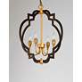 5_Maxim Crest 22 1/4" W Oil Rubbed Bronze and Antique Brass Chandelier more views