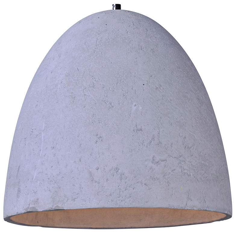 Image 4 Maxim Crete 12 inch Wide LED Large Concrete Dome Modern Mini Pendant more views