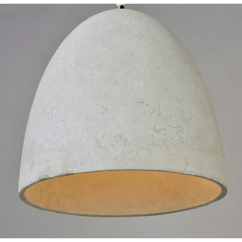 Image 4 Maxim Crete 12 inch Wide LED Large Concrete Dome Modern Mini Pendant more views