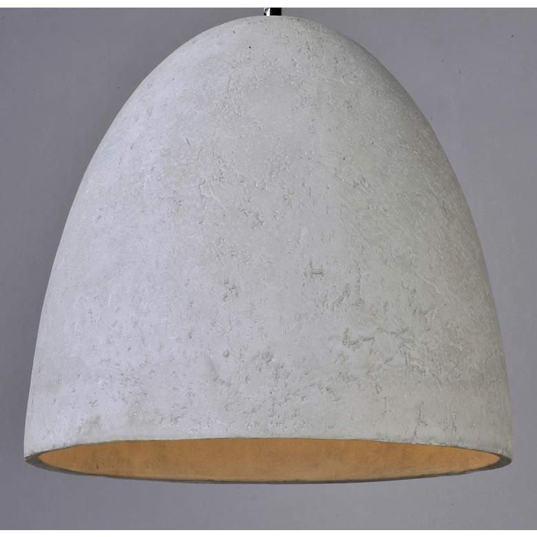 Image 5 Maxim Crete 12" Wide LED Large Concrete Dome Modern Mini Pendant more views