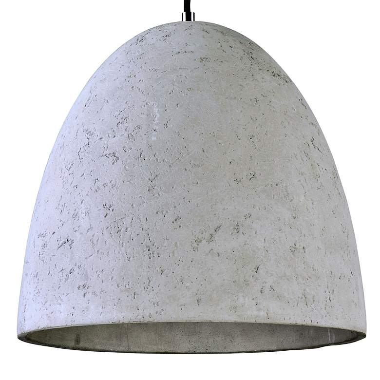 Image 2 Maxim Crete 15.25 inch Wide Gray Concrete Modern Pendant Light more views