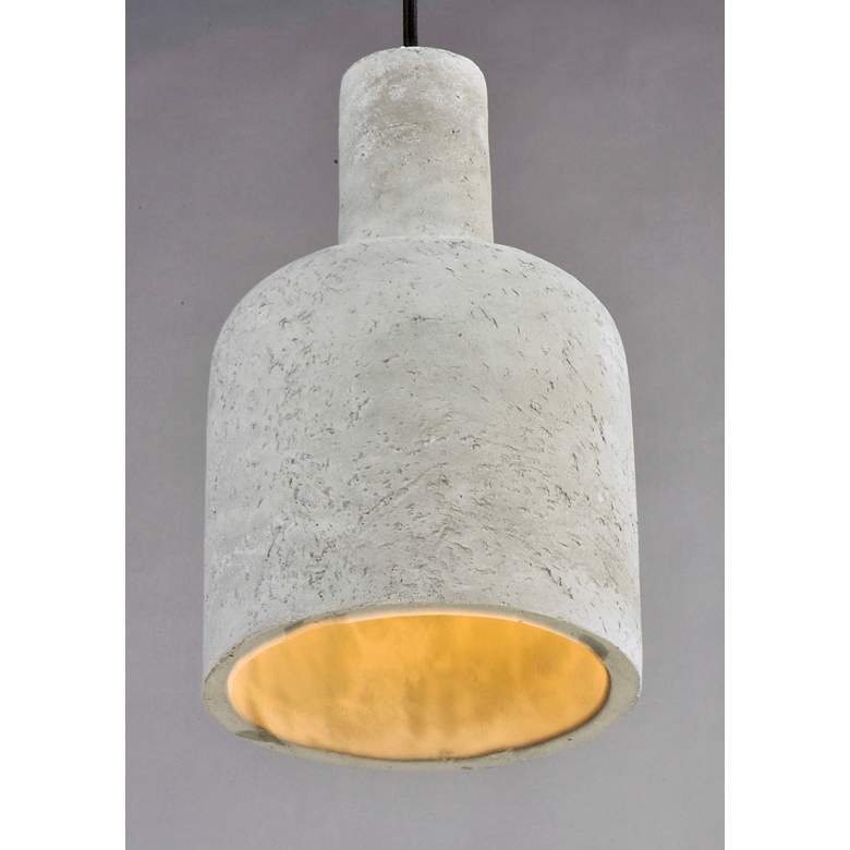 Image 4 Maxim Crete 7 1/2"W LED Large Concrete Tier Mini Pendant more views