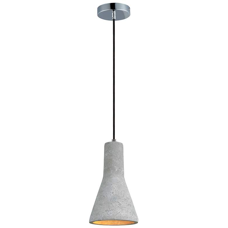 Image 2 Maxim Crete 7 1/4" Wide Concrete Bell LED Mini Pendant
