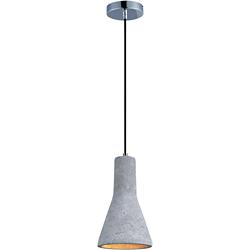 Maxim Crete 7 1/4&quot; Wide Concrete Bell LED Mini Pendant
