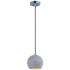 Maxim Crete 7"W 1-Light LED Concrete Dome Mini Pendant