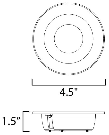 Image 2 Maxim Crisp 5" Black LED Recessed DownLight 3000K - Round more views