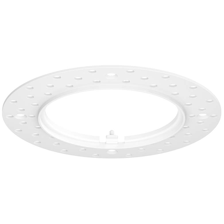 Image 1 Maxim Crisp 6" Wide White Trimless Mud-in Ring
