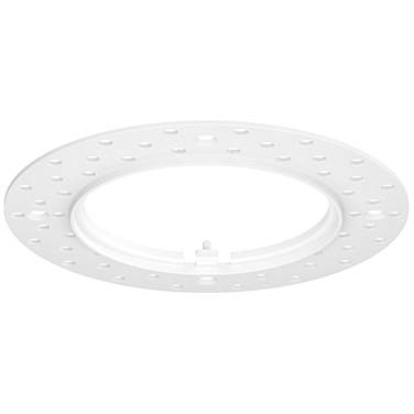 Maxim Crisp 6" Wide White Trimless Mud-in Ring