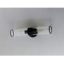3_Maxim Crosby 19.5" Wide 2-Light Black and Clear Glass Wall Sconce more views