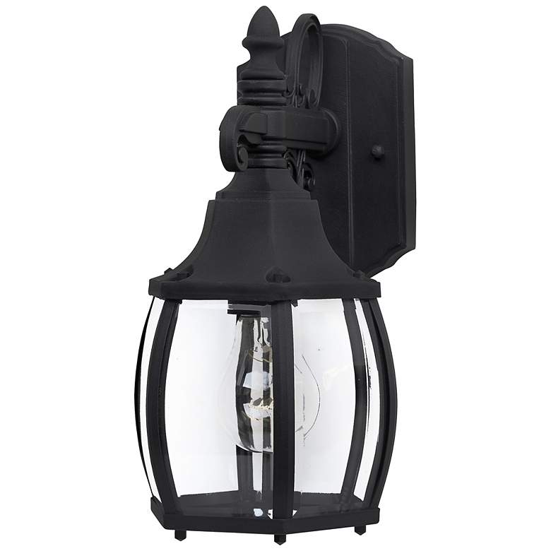 Image 1 Maxim Crown Hill 11 3/4" High Black Outdoor Wall Light