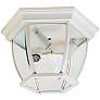 1_Maxim Crown Hill 11"W White 3-Light Outdoor Ceiling Light