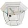 Maxim Crown Hill 11"W White 3-Light Outdoor Ceiling Light