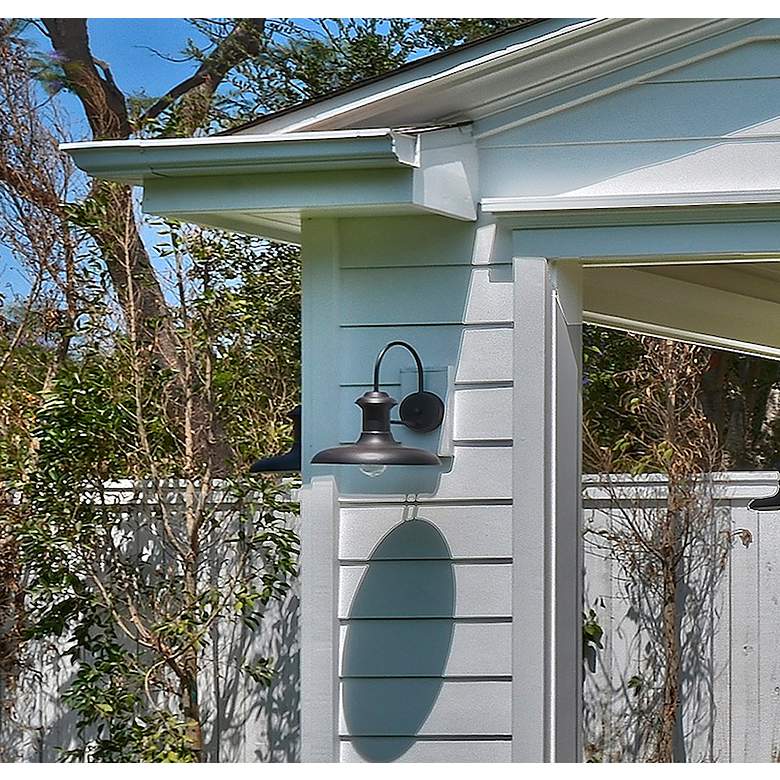 Image 3 Maxim Crown Hill 17 3/4" High Black Outdoor Wall Light more views