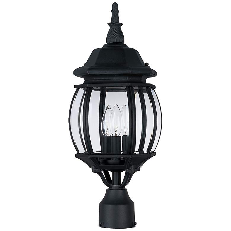 Image 1 Maxim Crown Hill 21" High Black Outdoor Post Light